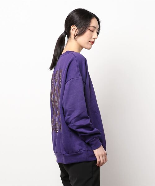 チャイハネ（チャイハネ）の「【チャイハネ】ネイティブ柄刺繍トップス プルオーバー（スウェット・レディース・ホワイト/パープル/ブルー・FREE）」の6枚目の写真