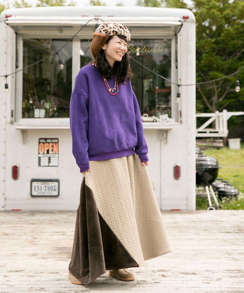 チャイハネ（チャイハネ）の「【チャイハネ】ネイティブ柄刺繍トップス プルオーバー（スウェット・レディース・ホワイト/パープル/ブルー・FREE）」の19枚目の写真