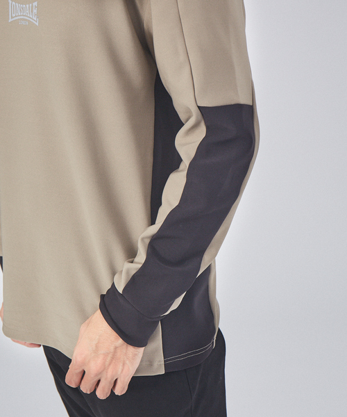 LONSDALE（ロンズデール）の「【LONSDALE/セットアップ対応】ニット裏フリースパーカー（パーカー・メンズ・チャコールグレー/ブラック/ベージュ・46/48）」の16枚目の写真