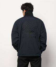 【送料無料、美品】FILA × HELLRAZORコラボジャケット　ブルゾン L FILA HELLRAZOR TRADEMARK LOGO PULLOVER NYLON JACKET BLACK