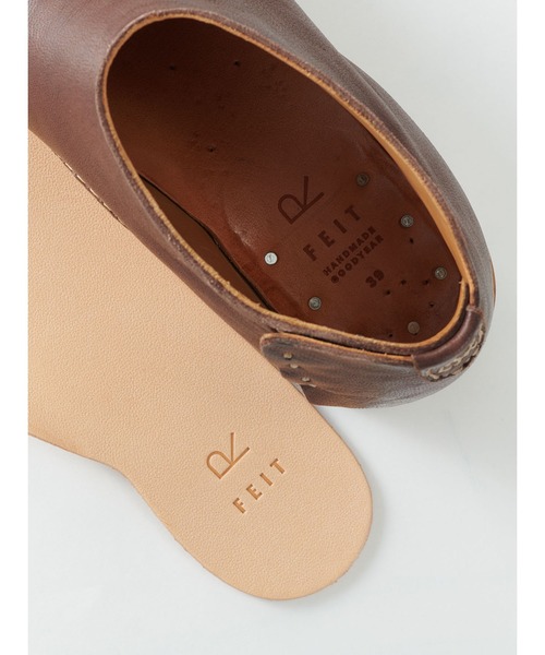 45R(フォーティファイブアール)の「TABiiブーツ(ブーツ・レディース・ダークブラウン/ナチュラル・41(26.5cm))」の3枚目の写真