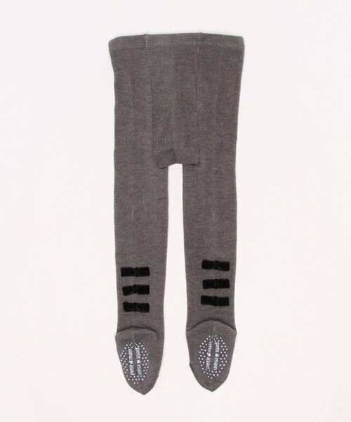 petit main（プティマイン）の「メニーリボンタイツ（タイツ/ストッキング・キッズ・ライトピンク/アイボリー/チャコール・130cm/90cm/110cm/120cm/100cm/80ｃｍ）」の5枚目の写真