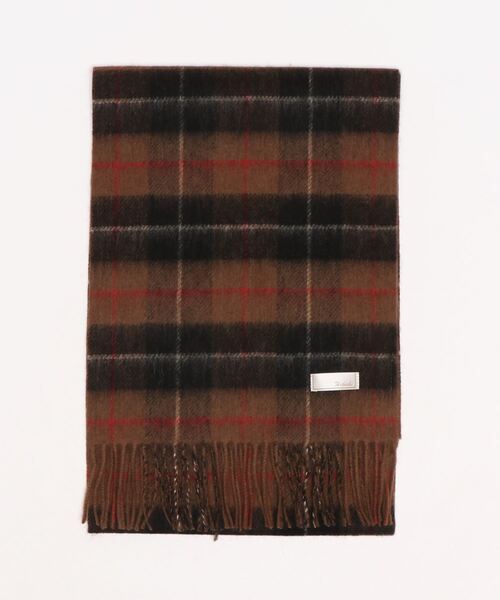 Te chichi（テチチ）の「チェック柄リバーシブルマフラー（マフラー・レディース・ブラウン/グリーン/チャコール/グレー/イエロー・ﾌﾘ-）」の3枚目の写真