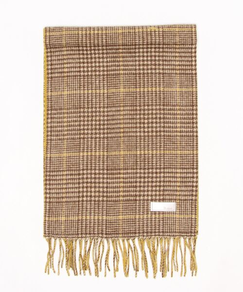 Te chichi（テチチ）の「チェック柄リバーシブルマフラー（マフラー・レディース・ブラウン/グリーン/チャコール/グレー/イエロー・ﾌﾘ-）」の5枚目の写真