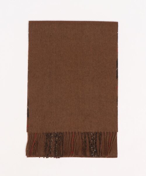 Te chichi（テチチ）の「チェック柄リバーシブルマフラー（マフラー・レディース・ブラウン/グリーン/チャコール/グレー/イエロー・ﾌﾘ-）」の6枚目の写真