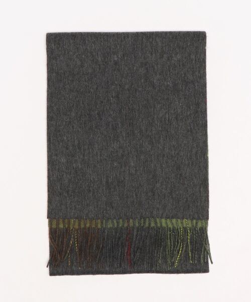 Te chichi（テチチ）の「チェック柄リバーシブルマフラー（マフラー・レディース・ブラウン/グリーン/チャコール/グレー/イエロー・ﾌﾘ-）」の7枚目の写真