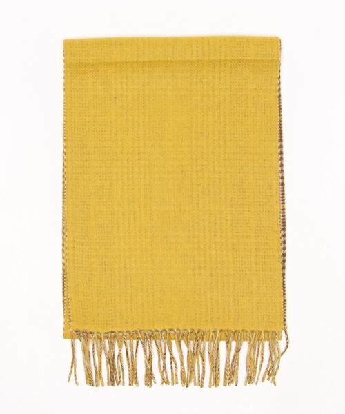 Te chichi（テチチ）の「チェック柄リバーシブルマフラー（マフラー・レディース・ブラウン/グリーン/チャコール/グレー/イエロー・ﾌﾘ-）」の10枚目の写真