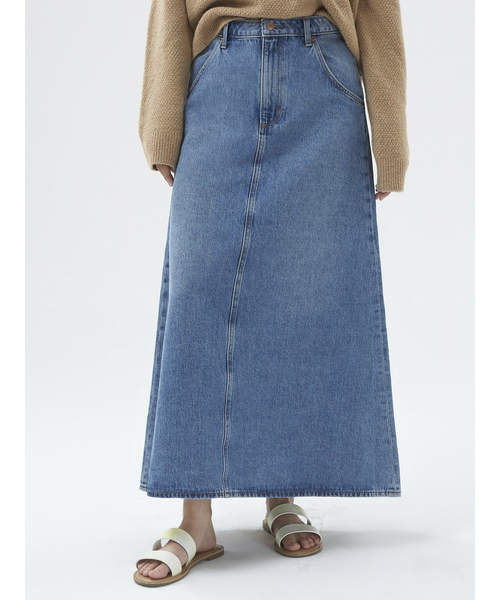 GAP（ギャップ）の「Aライン デニム マキシスカート（デニムスカート・レディース・ブルー・0/2/4/6/00/000/8/10）」の6枚目の写真