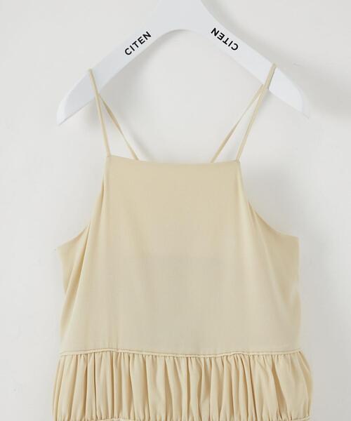CITEN（シテン）の「＜CITEN（シテン）＞ウエストギャザーキャミ ワンピース（ワンピース・レディース・ネイビー/クリーム・FREE）」の15枚目の写真