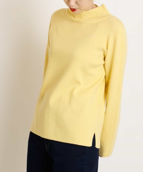 a.v.v(アーヴェヴェ)の「【洗濯機で洗える】ハイネックニットプルオーバー(ニット/セーター・レディース・レッド/クリーム/ネイビー/アイボリー/モカ/ブラック・34/38/36/40/42)」の11枚目の写真