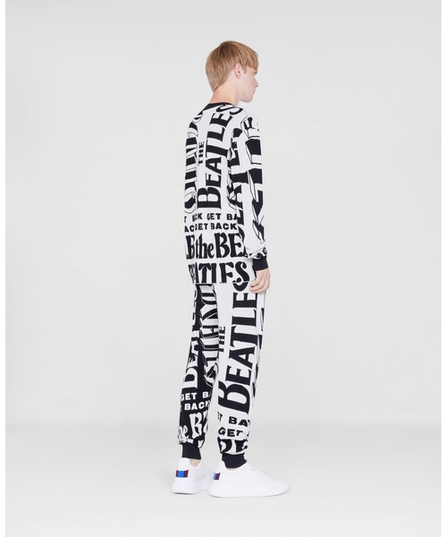 STELLA McCARTNEY（ステラマッカートニー）の「【UNISEX】Get Back Jacquard Jumper ‐ ユニセックス ゲットバック ジャカードニット（ニット/セーター・レディース・ブラック×ホワイト・MEDIUM）」の3枚目の写真