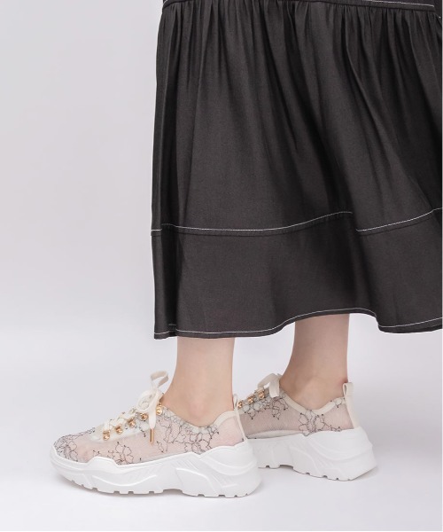 RANDA（ランダ）の「ストレスフリー/レーススニーカー（スニーカー・レディース・ホワイト/ブラック/ブルー・LL/S/M/L）」の6枚目の写真