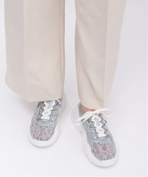 RANDA（ランダ）の「ストレスフリー/レーススニーカー（スニーカー・レディース・ホワイト/ブラック/ブルー・LL/S/M/L）」の9枚目の写真