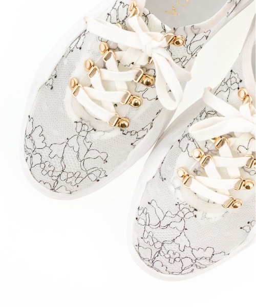 RANDA（ランダ）の「ストレスフリー/レーススニーカー（スニーカー・レディース・ホワイト/ブラック/ブルー・LL/S/M/L）」の14枚目の写真