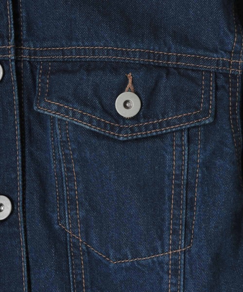 31 Sons de mode（トランテアン　ソン　ドゥ　モード）の「バックレースアップデニムジャケット（デニムジャケット・レディース・インディゴブルー/ブルー・FREE）」の5枚目の写真