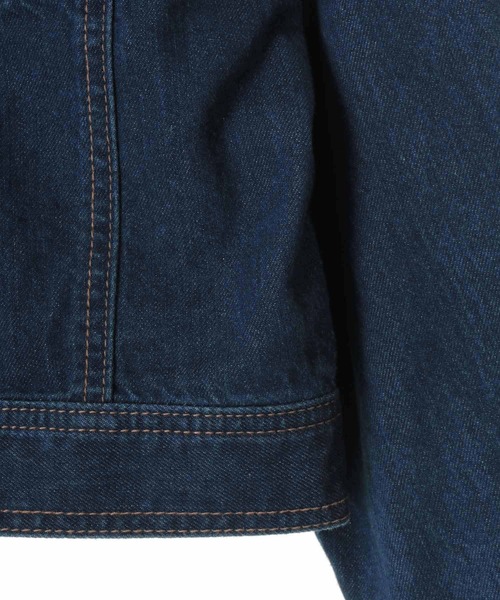 31 Sons de mode（トランテアン　ソン　ドゥ　モード）の「バックレースアップデニムジャケット（デニムジャケット・レディース・インディゴブルー/ブルー・FREE）」の7枚目の写真