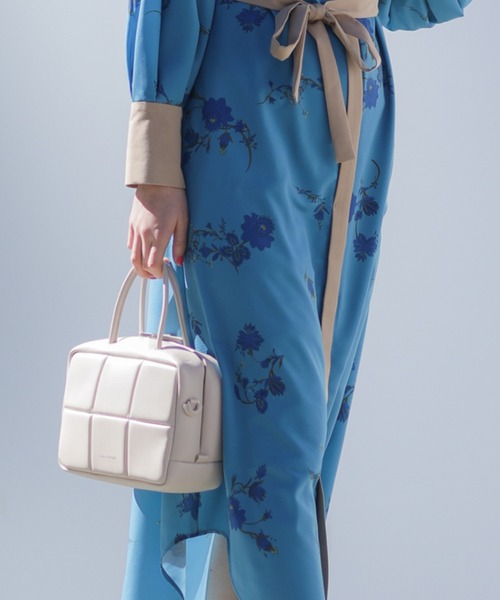 ROSE BUD（ローズバッド）の「(ADD CULUMN)パフボストンバッグ（ボストンバッグ・レディース・ブラック/オレンジ/ホワイト・FREE）」の2枚目の写真