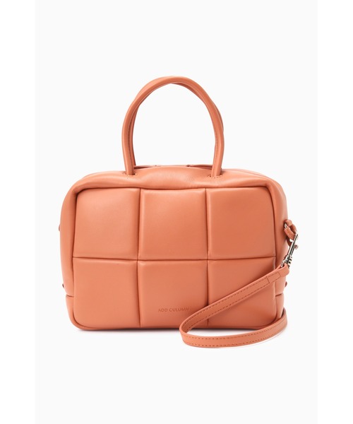 ROSE BUD（ローズバッド）の「(ADD CULUMN)パフボストンバッグ（ボストンバッグ・レディース・ブラック/オレンジ/ホワイト・FREE）」の4枚目の写真