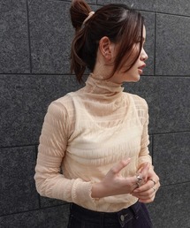 CORNERS | シャーリングシアーハイネックトップス(Tシャツ/カットソー)
