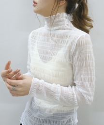 CORNERS | シャーリングシアーハイネックトップス(Tシャツ/カットソー)