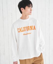 coen | カリフォルニアプリントロングスリーブTシャツ(Tシャツ/カットソー)