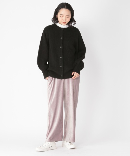 studio CLIP(スタディオクリップ)の「【WEB限定】洗える5ゲージパフスリーブ2WAYカーディガン(カーディガン/ボレロ・レディース・ブラック/ネイビー/グレー/ピンク/アイボリー・MEDIUM/LARGE)」の7枚目の写真
