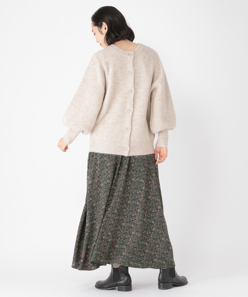 studio CLIP(スタディオクリップ)の「【WEB限定】洗える5ゲージパフスリーブ2WAYカーディガン(カーディガン/ボレロ・レディース・ブラック/ネイビー/グレー/ピンク/アイボリー・MEDIUM/LARGE)」の11枚目の写真