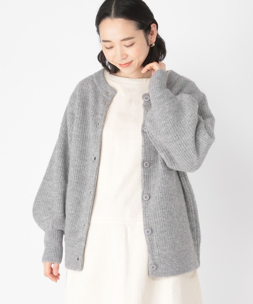 studio CLIP(スタディオクリップ)の「【WEB限定】洗える5ゲージパフスリーブ2WAYカーディガン(カーディガン/ボレロ・レディース・ブラック/ネイビー/グレー/ピンク/アイボリー・MEDIUM/LARGE)」の13枚目の写真