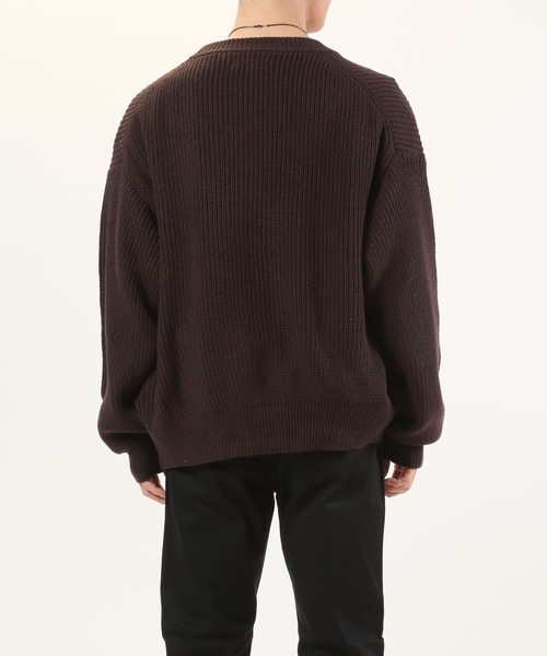 TopIsm（トップイズム）の「ハイバルキー 片畦 ワイドカーディガン（カーディガン/ボレロ・メンズ・ホワイト/チャコールグレー/ライトグレー/ブラック/ダークブラウン/ネイビー/サックスブルー/グリーン/グレイッシュベージュ・LL/M/L）」の10枚目の写真