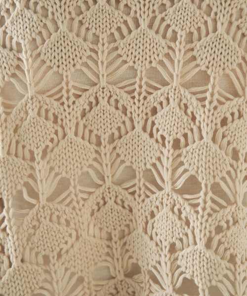 ANGIE（アンジー）の「透かし編み2WAYショートニットカーディガン（カーディガン/ボレロ・レディース・グリーン/アイボリー/ブルー/ブラック/ライム・FREE）」の19枚目の写真