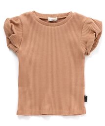 バルーン袖リブTシャツ