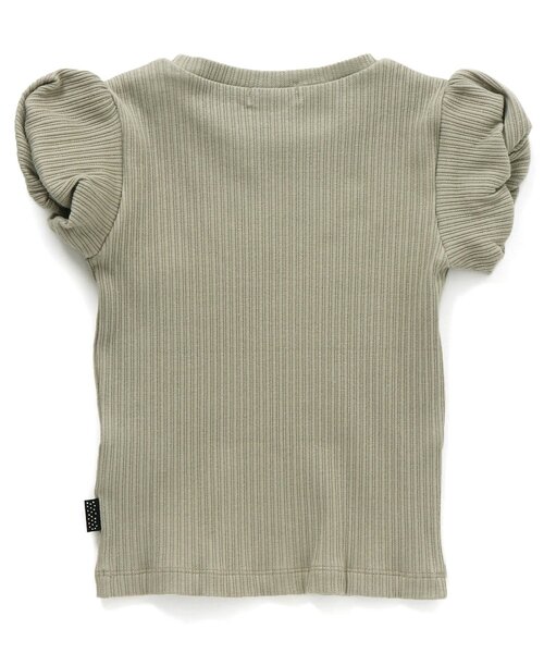 Seraph（セラフ）の「バルーン袖リブTシャツ（Tシャツ/カットソー・キッズ・オフホワイト/カーキ/サックスブルー/オレンジ/チャコール・110/140/130/90/100/80/120/95）」の9枚目の写真