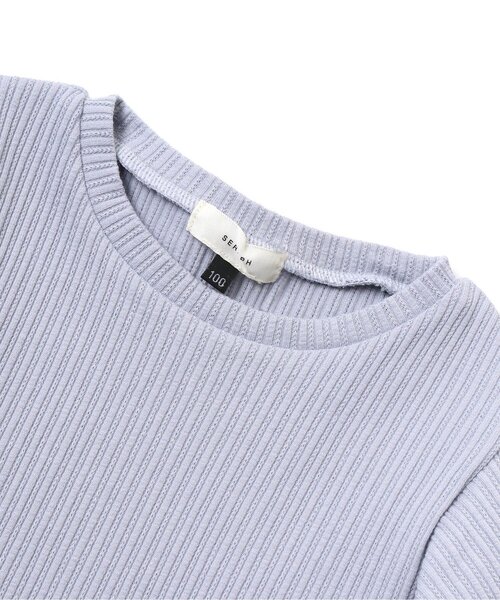 Seraph（セラフ）の「バルーン袖リブTシャツ（Tシャツ/カットソー・キッズ・オフホワイト/カーキ/サックスブルー/オレンジ/チャコール・110/140/130/90/100/80/120/95）」の13枚目の写真