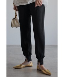 Bonjour Sagan | 裾スリットジャージライクジョガーパンツ(その他パンツ)