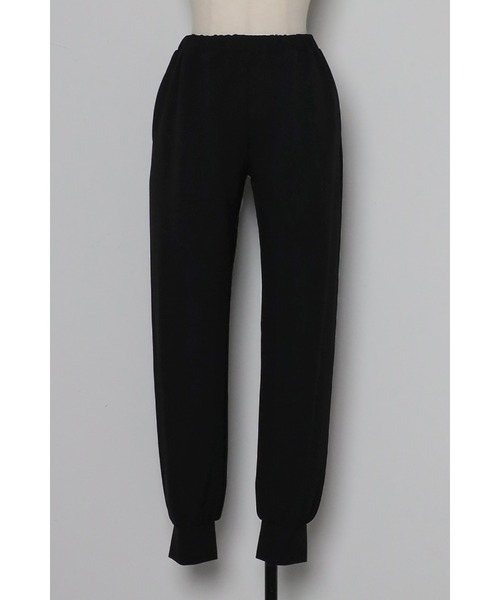 Bonjour Sagan（ボンジュールサガン）の「裾スリットジャージライクジョガーパンツ（その他パンツ・レディース・ブラック/ホワイト・FREE）」の18枚目の写真