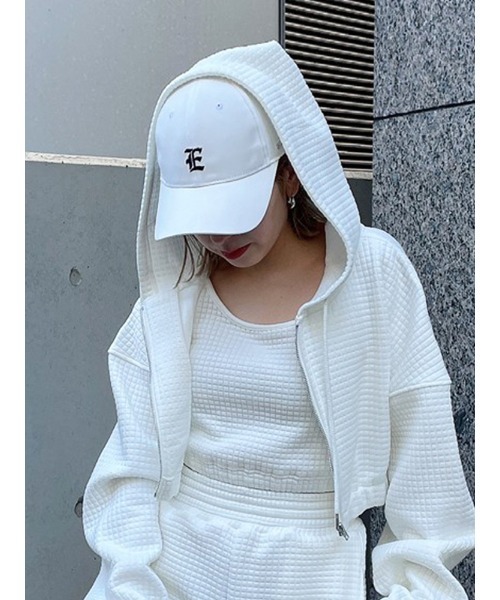 ENVYM(アンビー)の「E CAP(キャップ・レディース・ホワイト/ブラック・FREE)」の4枚目の写真