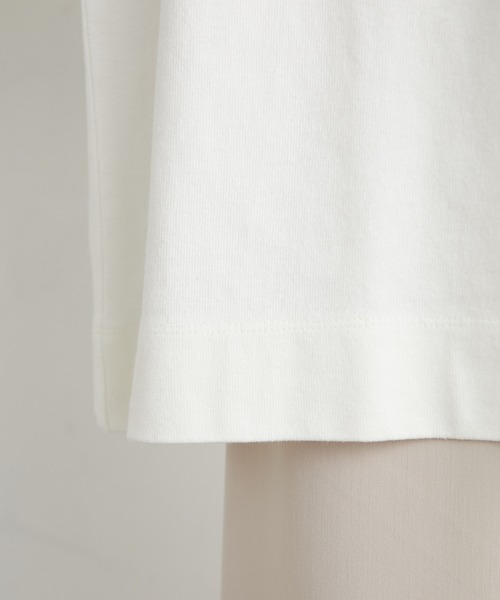 PUAL CE CIN（ピュアルセシン）の「ビッグロゴプリント ロングスリーブ（Tシャツ/カットソー・レディース・ホワイト系1/ホワイト系2/ベージュ/サックスブルー・FREE）」の10枚目の写真