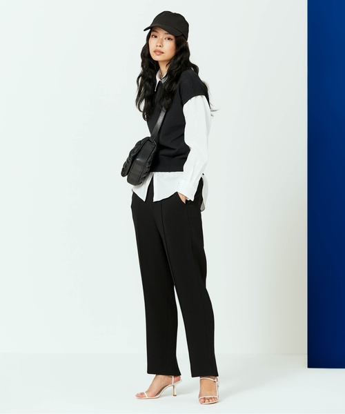 UNTITLED（アンタイトル）の「【STORY掲載】ワイドブリムキャップ（キャップ・レディース・ブラック/サンドベージュ・00）」の4枚目の写真