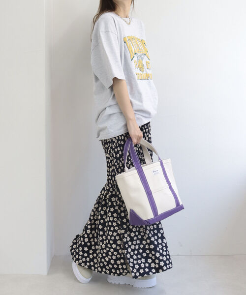 ORCIVAL（オーシバル）の「［新色追加］【ORCIVAL/オーシバル】CANVAS TOTE S キャンバストートバッグS（トートバッグ・レディース・チャコールグレー/ベージュ/グレー/オリーブ/ピンク/オレンジ/ライトブルー/パープル・FREE）」の15枚目の写真