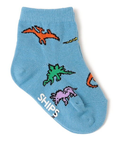SHIPS(シップス)の「SHIPS KIDS:ベビー ダイナソー ソックス(ソックス/靴下・キッズ・ベージュ/ライトグレー/ブラック/オフホワイト/オレンジ/ネイビー/ライトブルー/レッド・X-SMALL)」の5枚目の写真