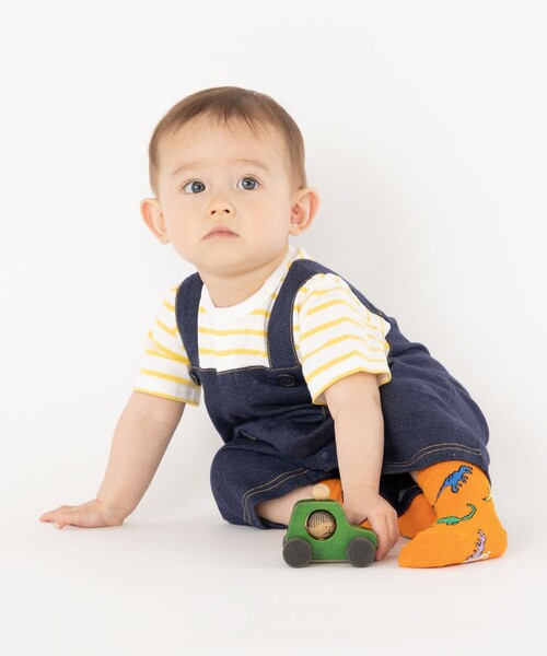 SHIPS(シップス)の「SHIPS KIDS:ベビー ダイナソー ソックス(ソックス/靴下・キッズ・ベージュ/ライトグレー/ブラック/オフホワイト/オレンジ/ネイビー/ライトブルー/レッド・X-SMALL)」の9枚目の写真