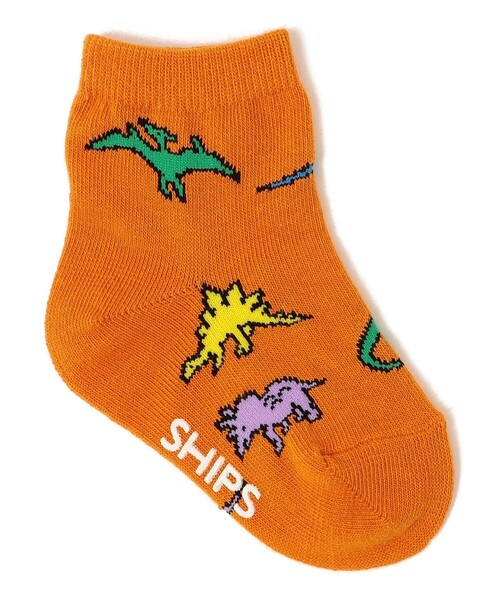SHIPS(シップス)の「SHIPS KIDS:ベビー ダイナソー ソックス(ソックス/靴下・キッズ・ベージュ/ライトグレー/ブラック/オフホワイト/オレンジ/ネイビー/ライトブルー/レッド・X-SMALL)」の11枚目の写真