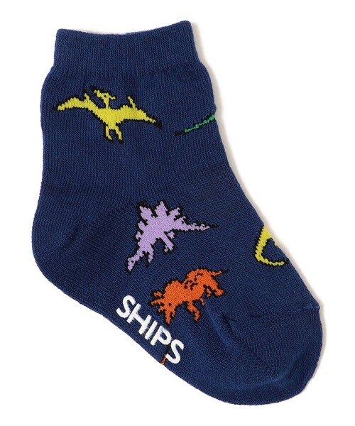 SHIPS(シップス)の「SHIPS KIDS:ベビー ダイナソー ソックス(ソックス/靴下・キッズ・ベージュ/ライトグレー/ブラック/オフホワイト/オレンジ/ネイビー/ライトブルー/レッド・X-SMALL)」の10枚目の写真