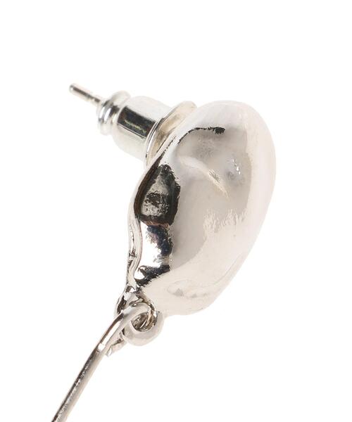 INGNI（イング）の「ニュアンスモチーフピアス（ピアス（両耳用）・レディース・シルバー/ゴールド・ONE SIZE）」の6枚目の写真