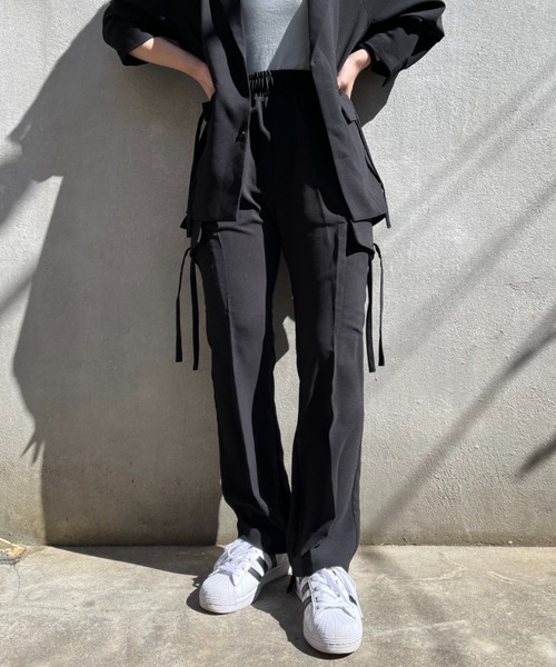 CIAOPANIC（チャオパニック）の「【SUPERTHANKS/スーパーサンクス】HEM SWITCHING パンツ（その他パンツ・レディース・ブラック/ブルー系その他・SMALL）」の2枚目の写真