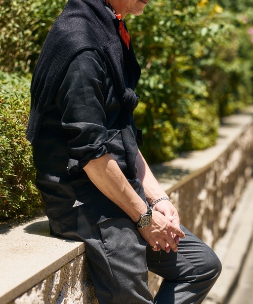 Massimo d'Augusto / ALAMARI リネンソリッド カプリシャツ（シャツ