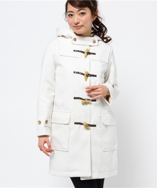 Kastane（カスタネ）の「【Kastane】ロングダッフルコート（その他アウター・レディース・オフホワイト/チャコールグレー/ブラウン・1/2）」の15枚目の写真