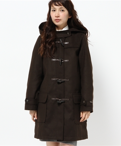 Kastane（カスタネ）の「【Kastane】ロングダッフルコート（その他アウター・レディース・オフホワイト/チャコールグレー/ブラウン・1/2）」の17枚目の写真