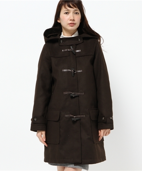 Kastane（カスタネ）の「【Kastane】ロングダッフルコート（その他アウター・レディース・オフホワイト/チャコールグレー/ブラウン・1/2）」の11枚目の写真