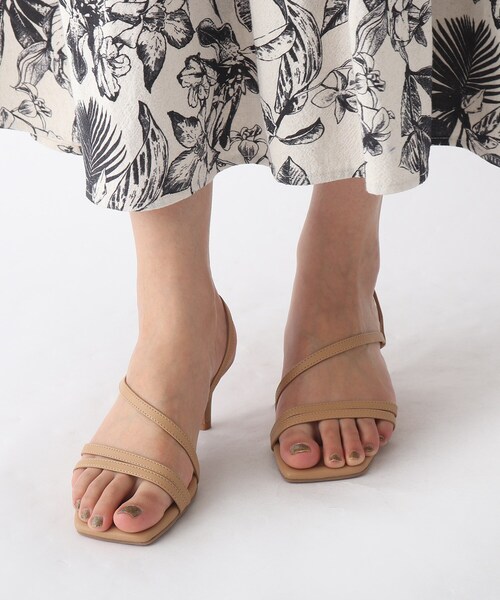 OPAQUE.CLIP（オペークドットクリップ）の「◆スクエアトゥナローストラップサンダル【WEB限定サイズ】（サンダル・レディース・オフホワイト/パープル/ベージュ・02/03/01）」の19枚目の写真